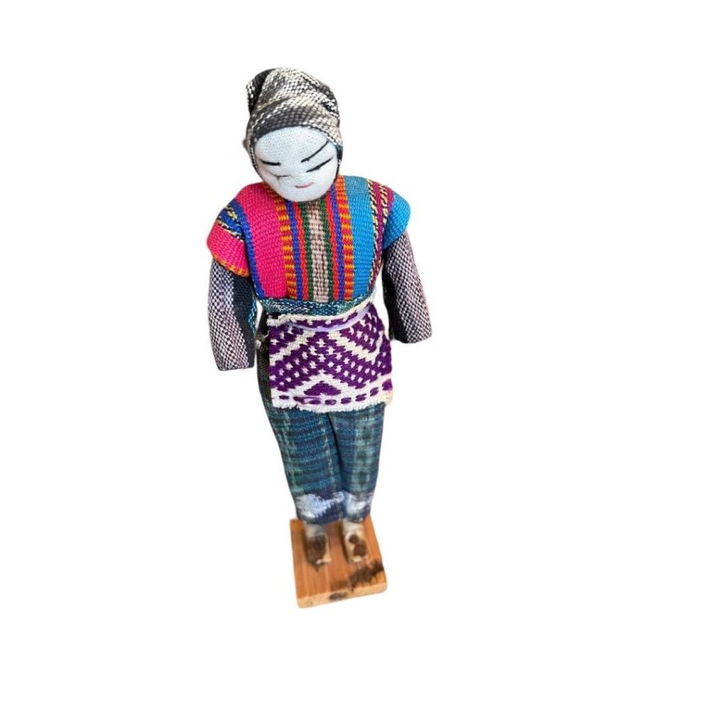 8" Peruvian Thread Folk Art Traditional Dress Hand Made